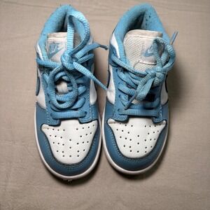 Nike Dunk Low University Blue Toddler Sneakers CJ7891-400 Size 10C Mens Kids